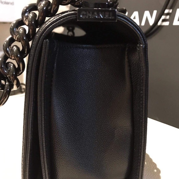❌SOLD❌ Chanel so black Le Boy in old medium - Picture 5 of 8